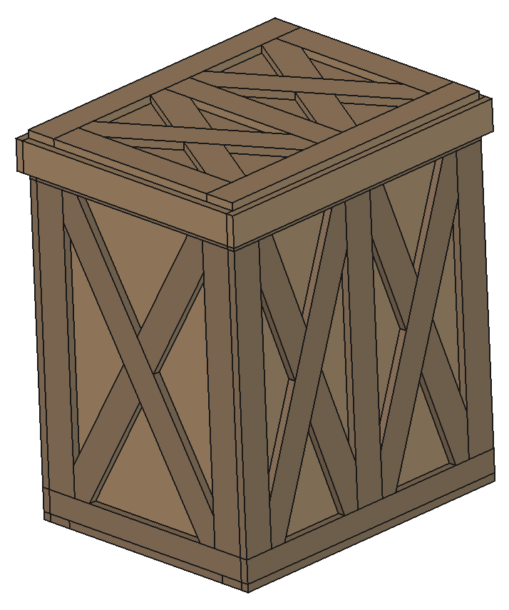 MDF Monolith Solid — axonometric render