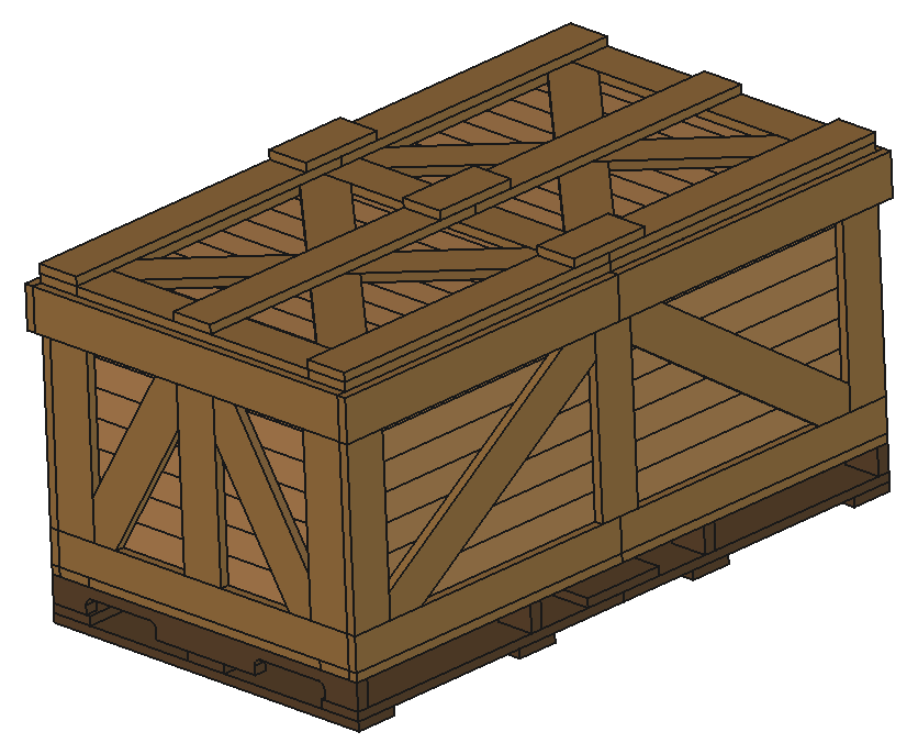 Accordion Zig-Zag Wall — axonometric render