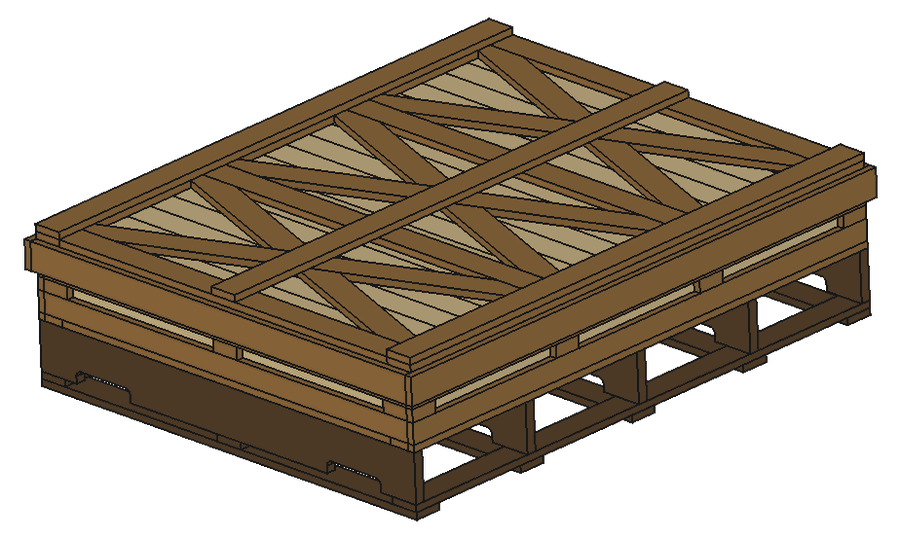 Bedrock Machine Base — axonometric render