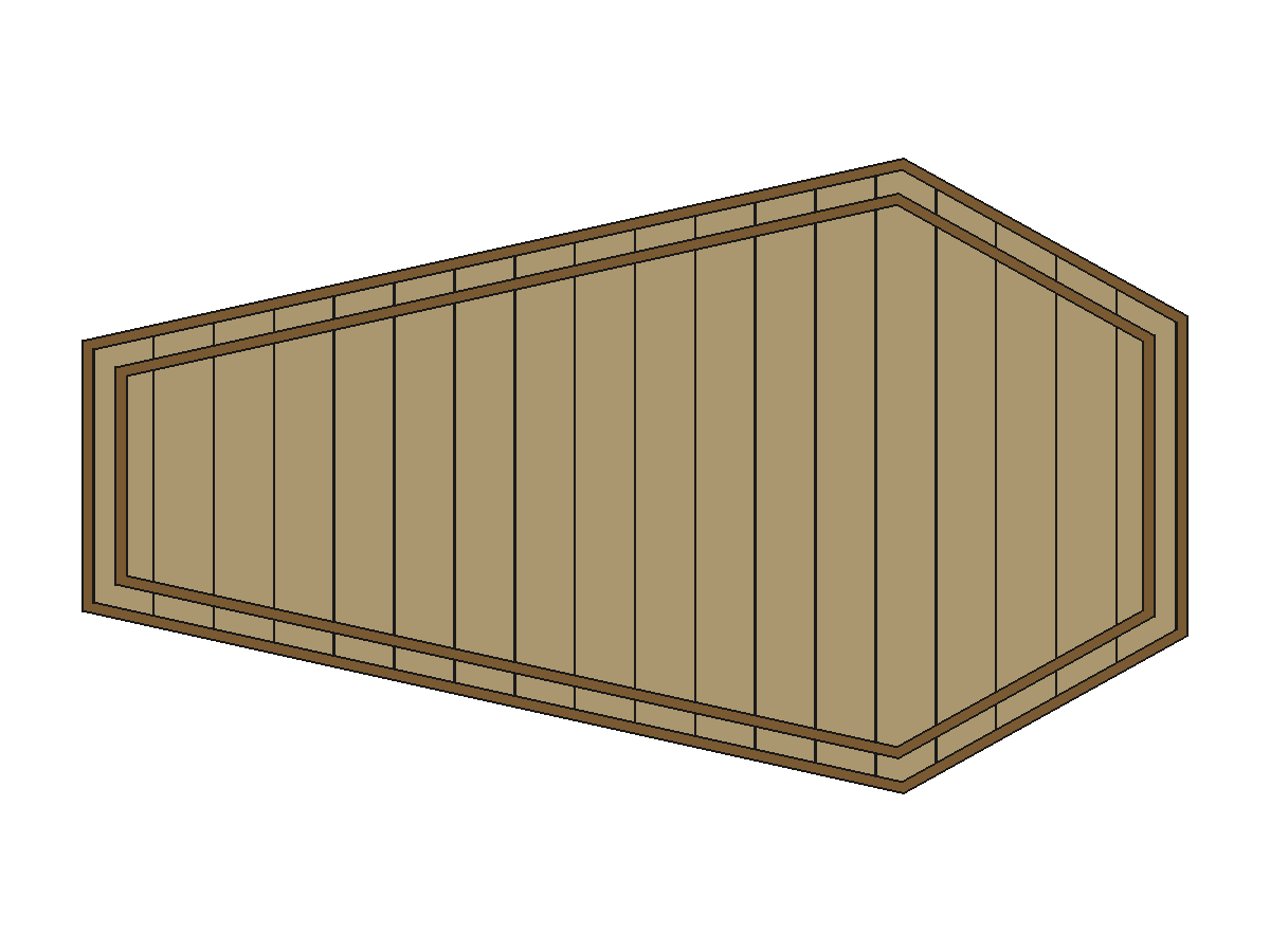 Coffin lid top detail