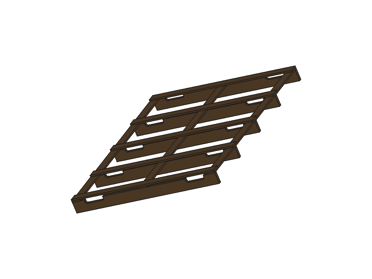 Skid base axonometric detail